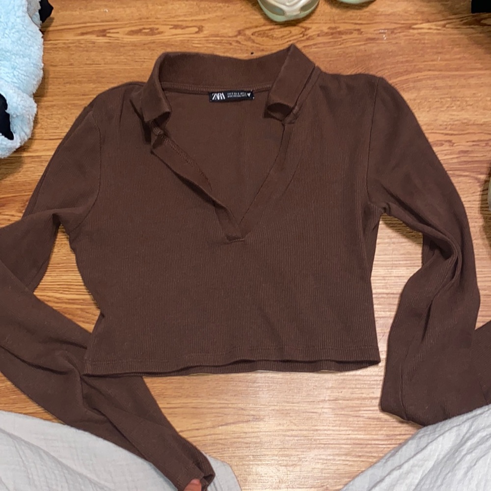 Zara cropped long sleeve